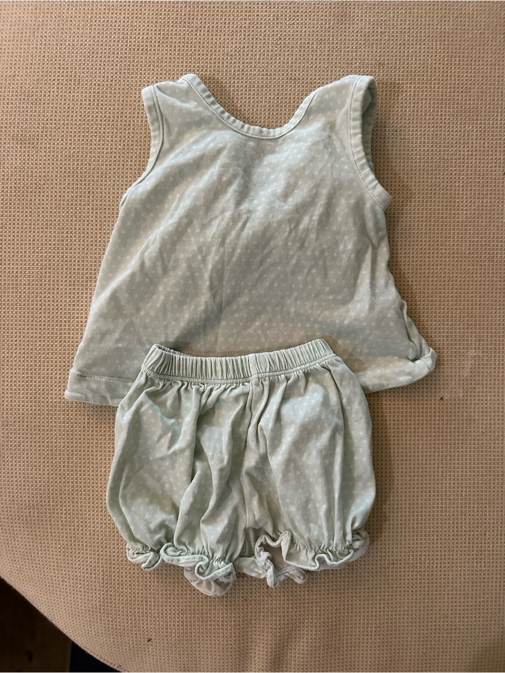 Toddler Light Mint Tank Top & Bloomers Set